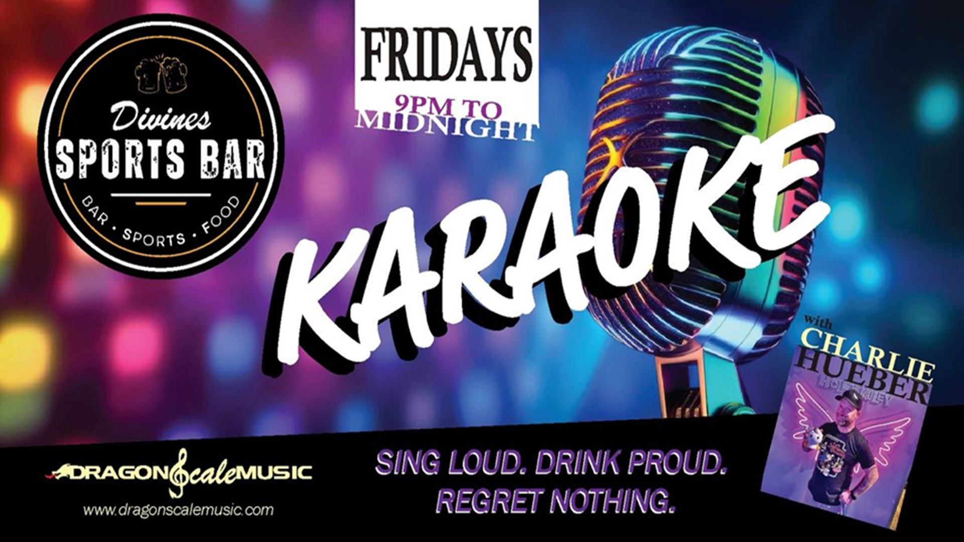 Friday Night Karaoke at Divine’s Sports Bar
