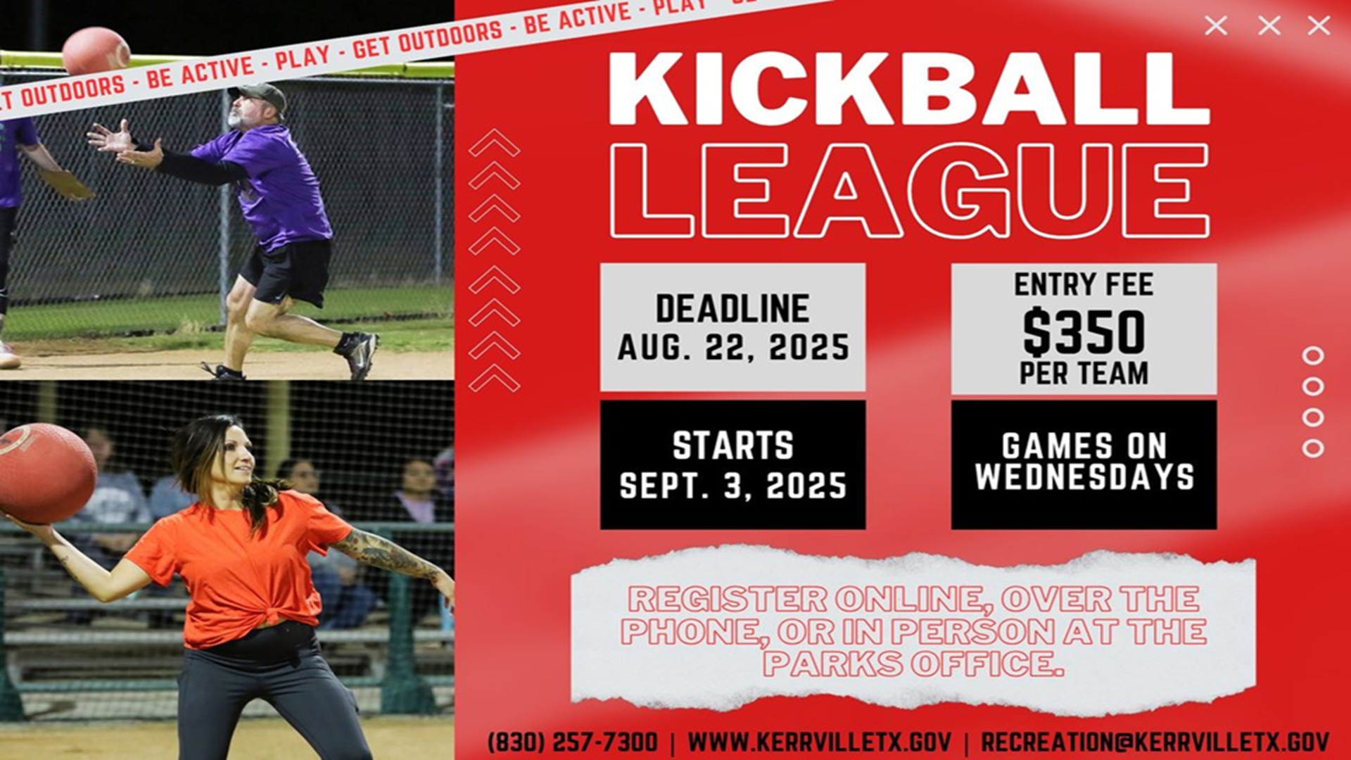 Kickball League at Kerrville Sports Complex