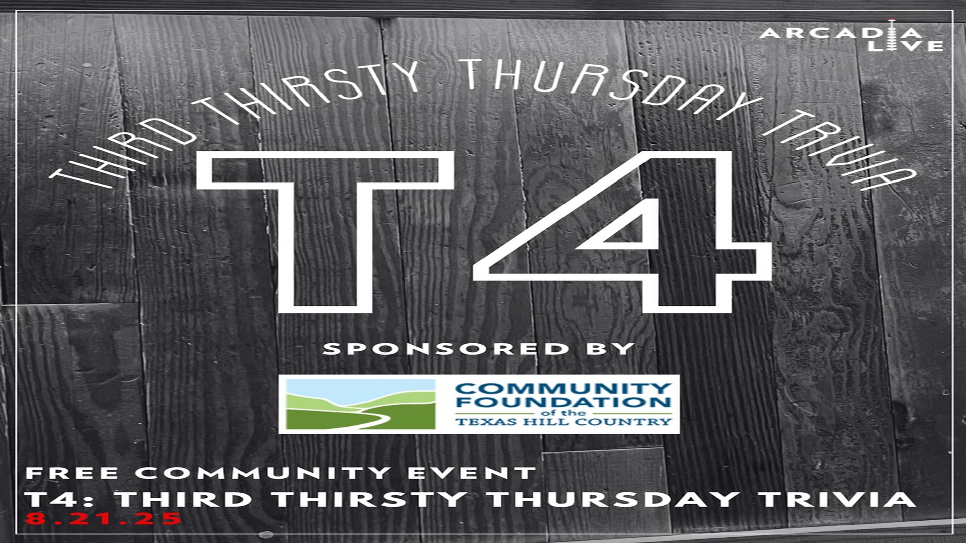 Third Thirsty Thursday Trivia at Arcadia Live
