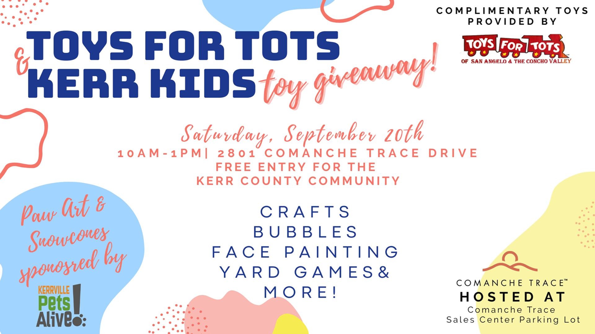 Toys for Tots + Kerr Kids Toy Giveaway at Comanche Trace