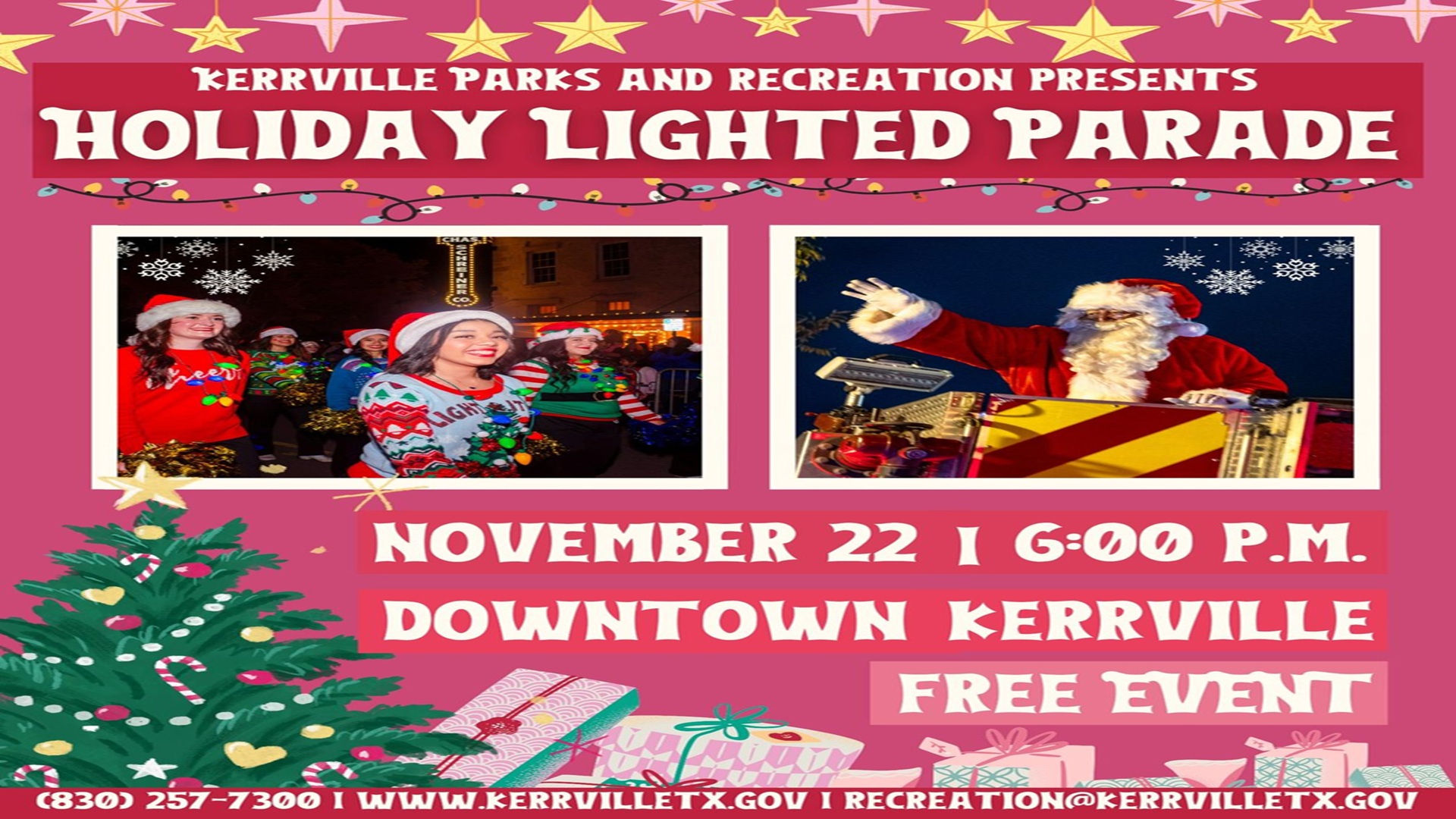 Holiday Lighted Parade in Downtown Kerrville