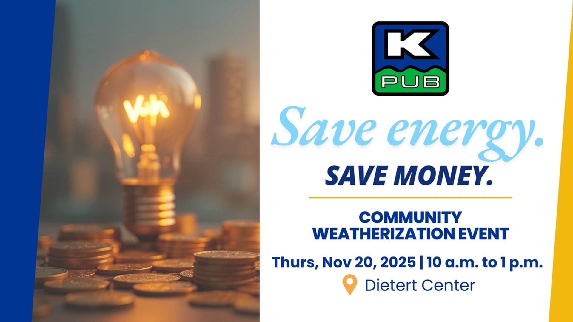 KPUB Community Weatherization Event at Dietert Center