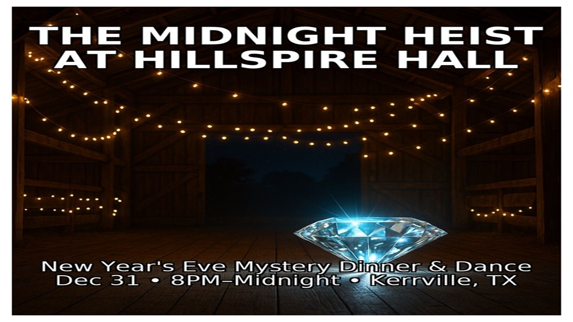 New Year’s Eve Mystery Dinner & Dance at Hillspire Academy of Dance