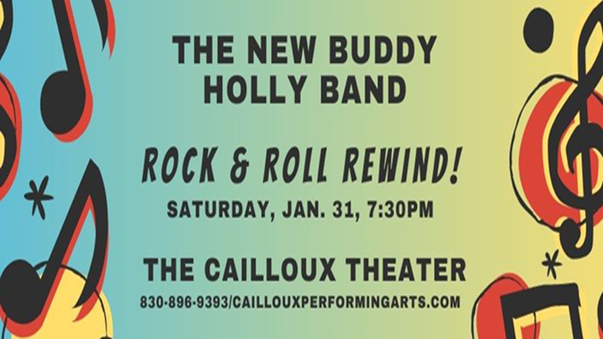 The New Buddy Holly Band: Rock & Roll Rewind at Cailloux Theater
