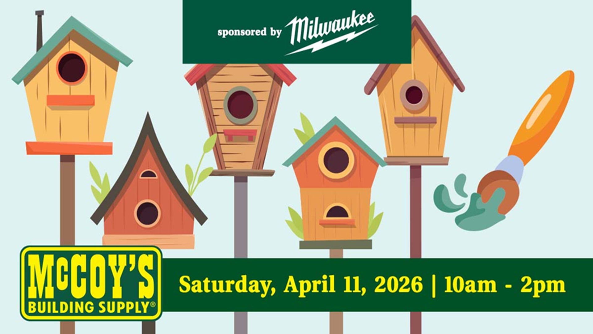 Decorate a Mini Birdhouse at McCoy's Building Supply
