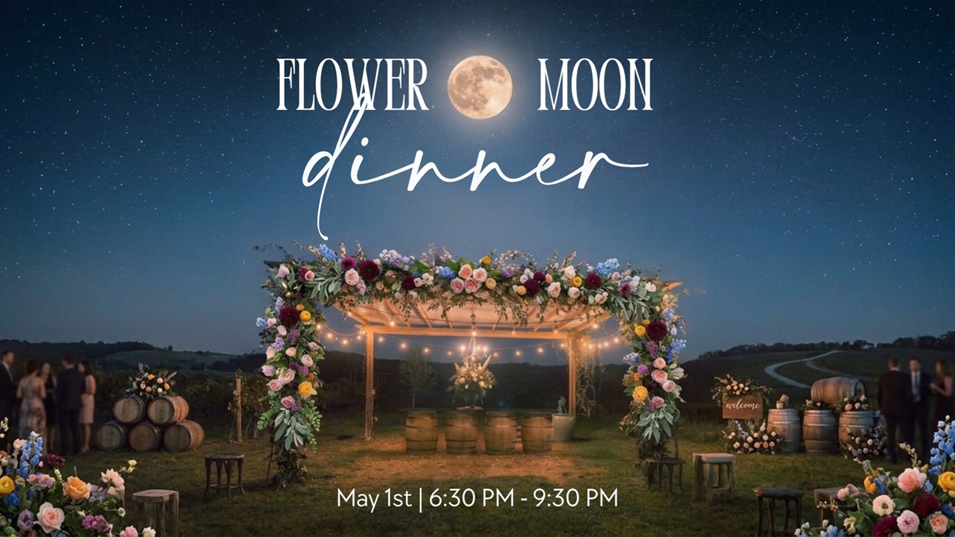 Flower Moon Dinner 2026 at Turtle Creek Vineyard