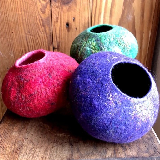 Wet Felted Vessels with Marti Swanson at The Rogue Skein