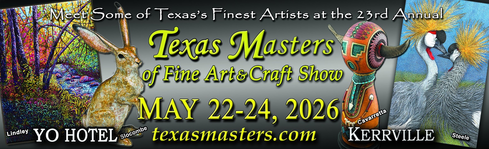 23rd Annual Texas Masters of Fine Art & Craft at Y O Ranch Hotel