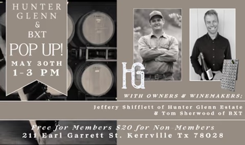 Glenn Estate & BXT Pop Up Tasting at Turtle Creek Olives and Vines