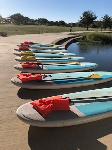 Paddle Board Yoga with Sara at Louise Hays Park