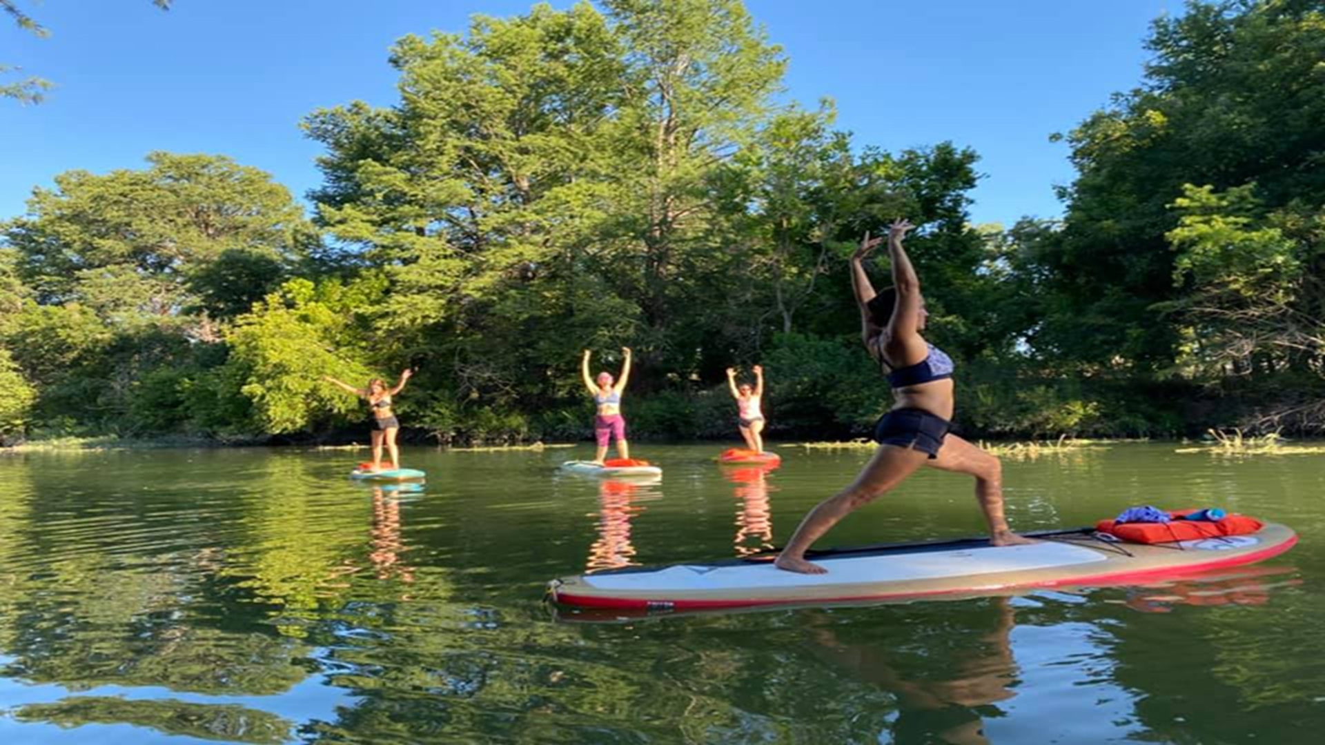 Paddleboard Yoga with Sara at Louise Hays Park