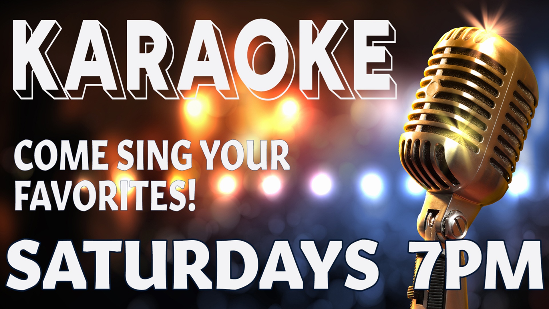 Karaoke Saturdays at Gravity Check Saloon and Arena
