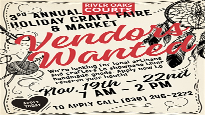 3rd Annual Holiday Craft Faire & Market at River Oaks Courts Art House
