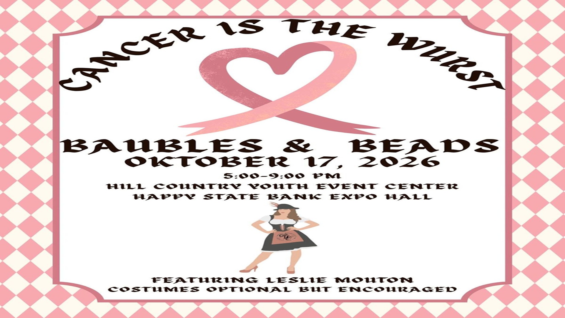 Baubles & Beads 2026: Cancer is the WURST! at Hill Country Youth Event Center