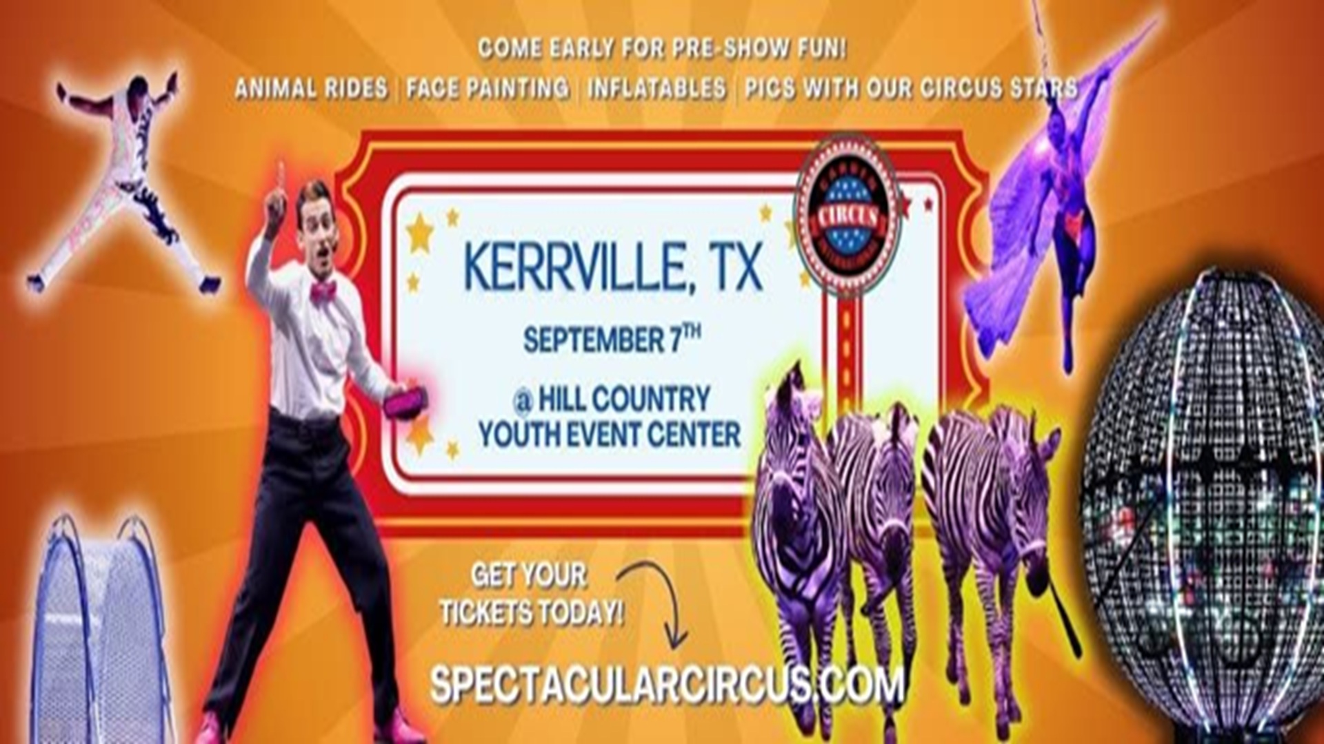 Carden Circus at Hill Country Youth Event Center