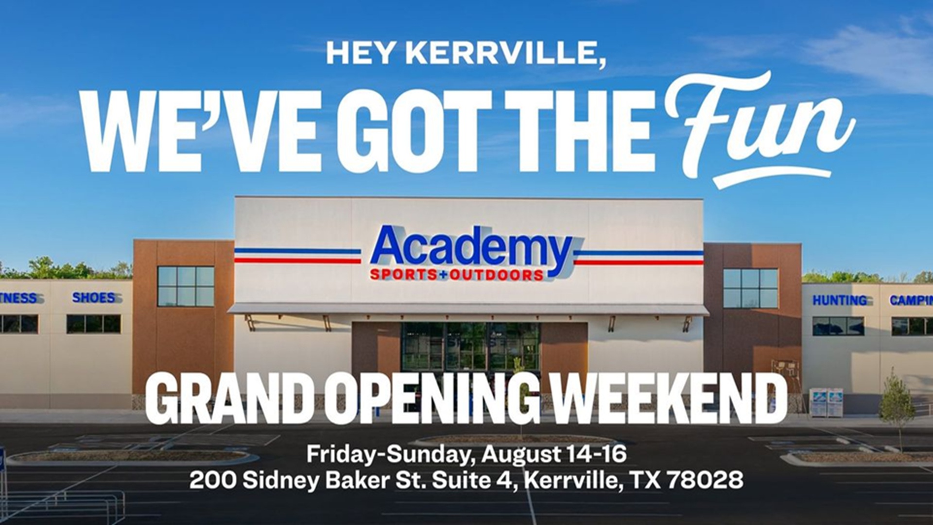Kerrville Grand Opening at Academy Sports + Outdoors
