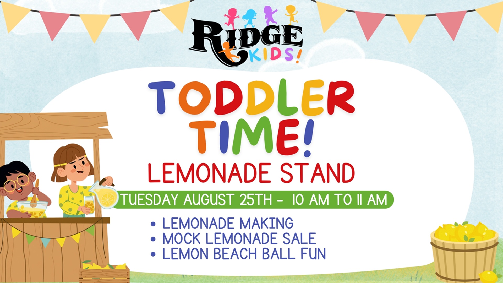 Toddler Time: Lemonade Stand at The Ridge Marketplace
