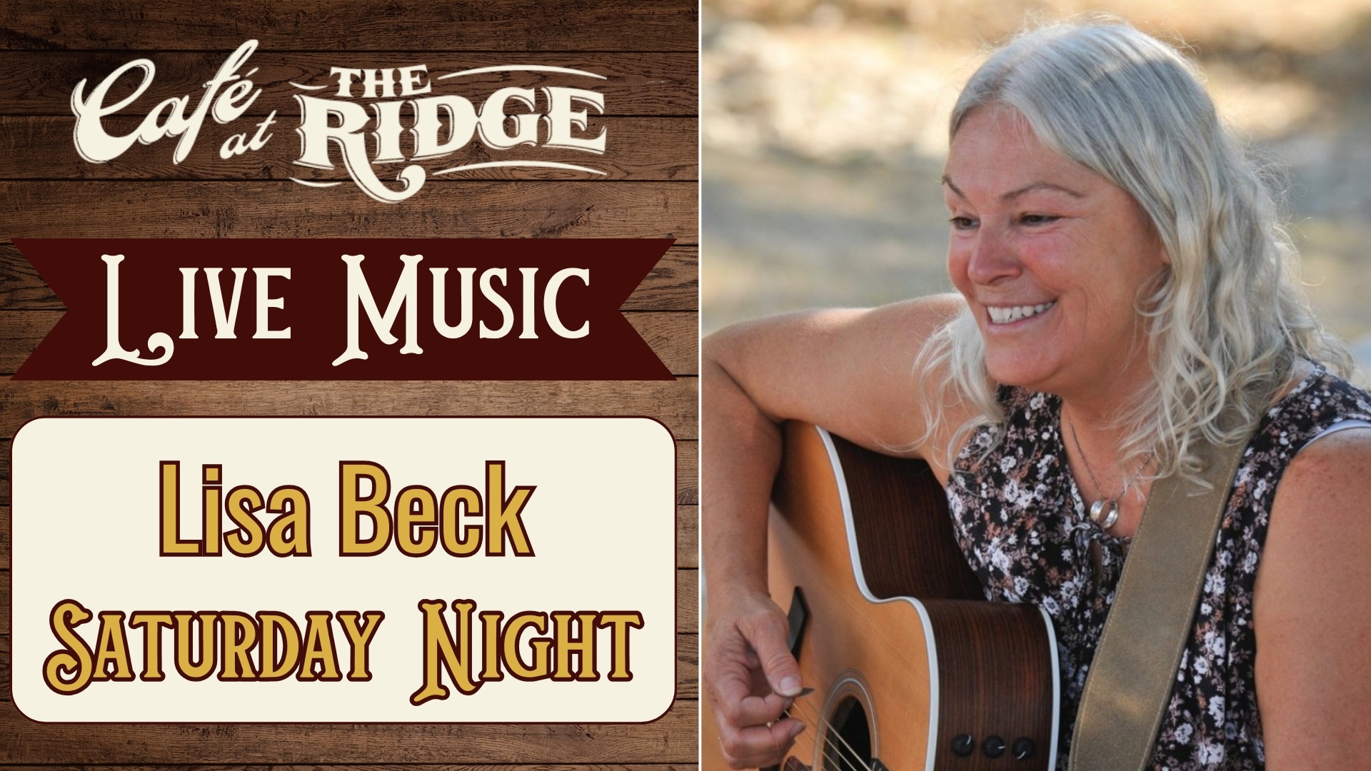 Live Music with Lisa Beck! at Cafe at the Ridge