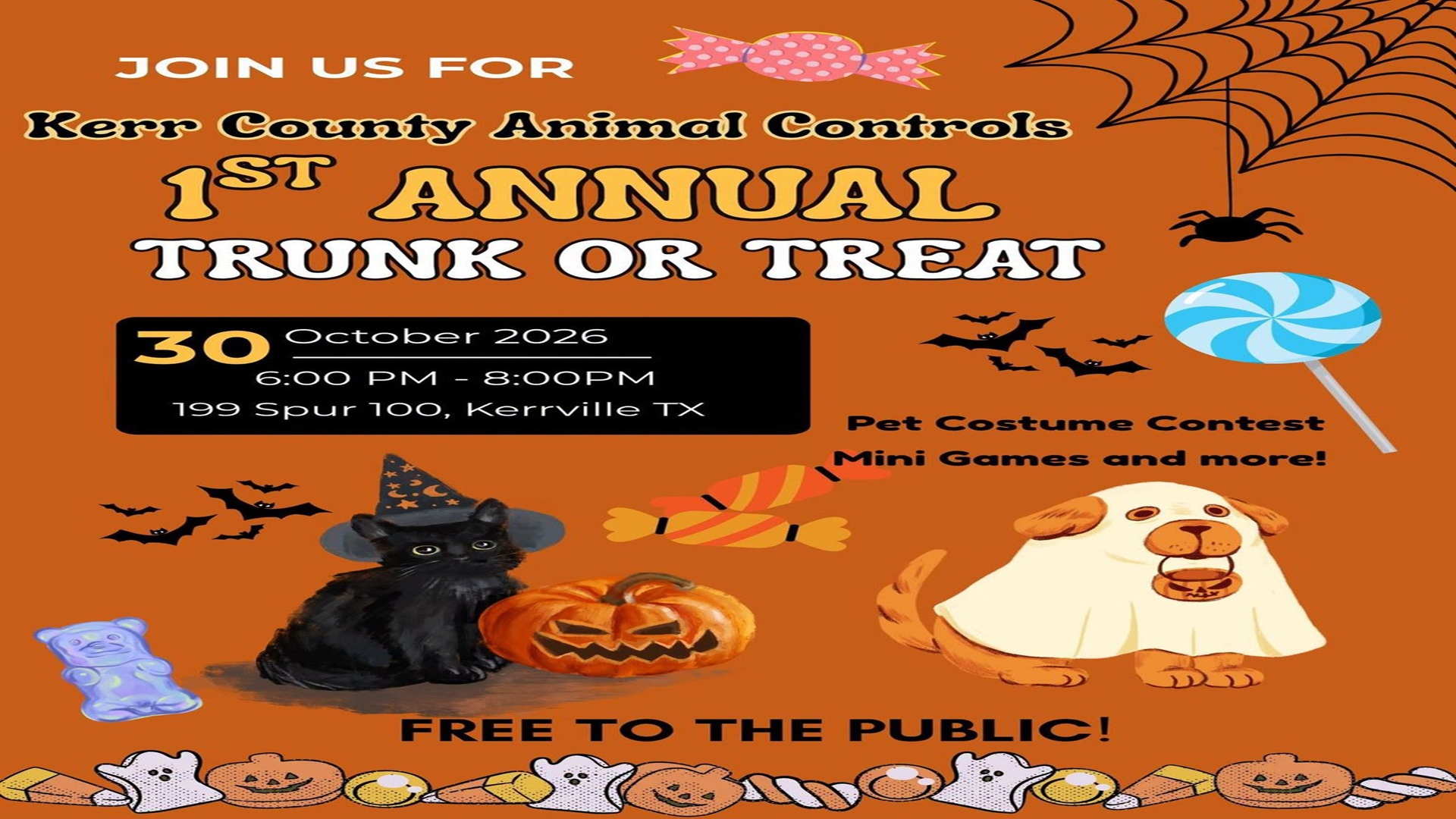 Kerr County Animal Control’s First Annual Trunk or Treat