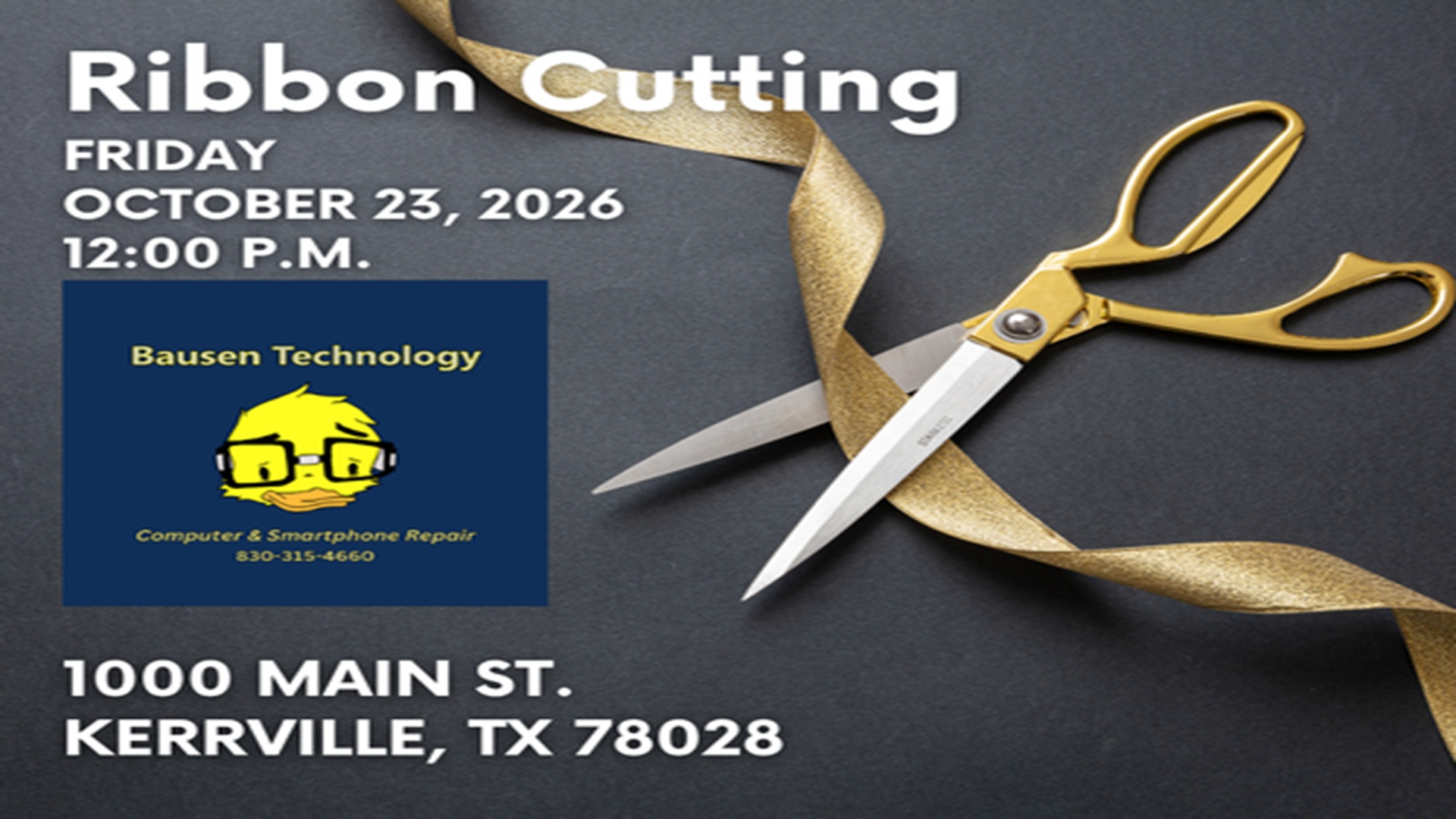 Ribbon Cutting at Bausen Technology