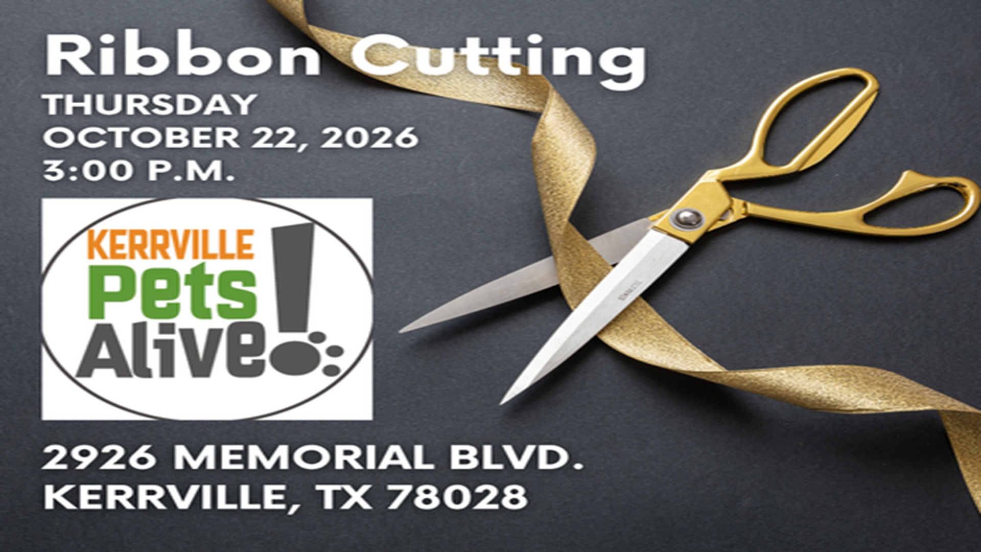 Ribbon Cutting at Kerrville Pets Alive