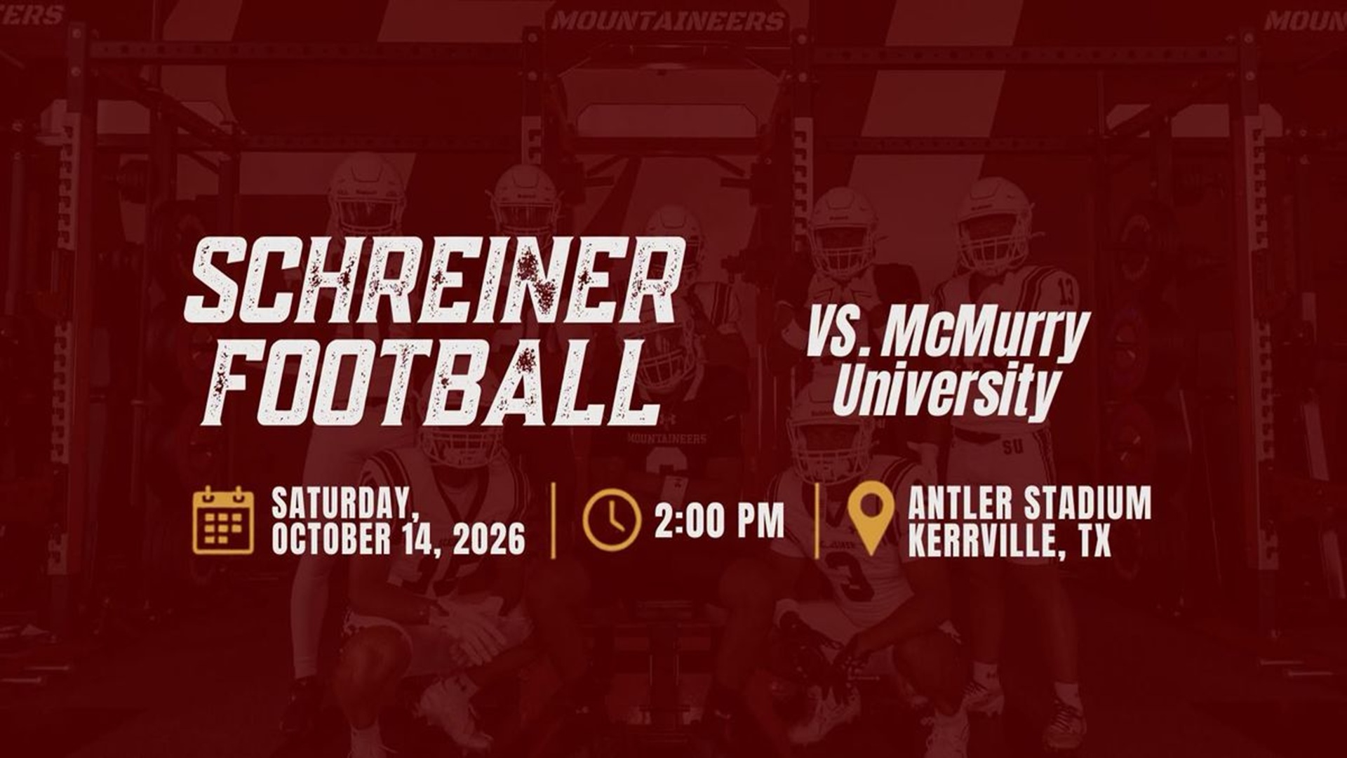 Schreiner Football vs. McMurry University at Tivy Antler Stadium