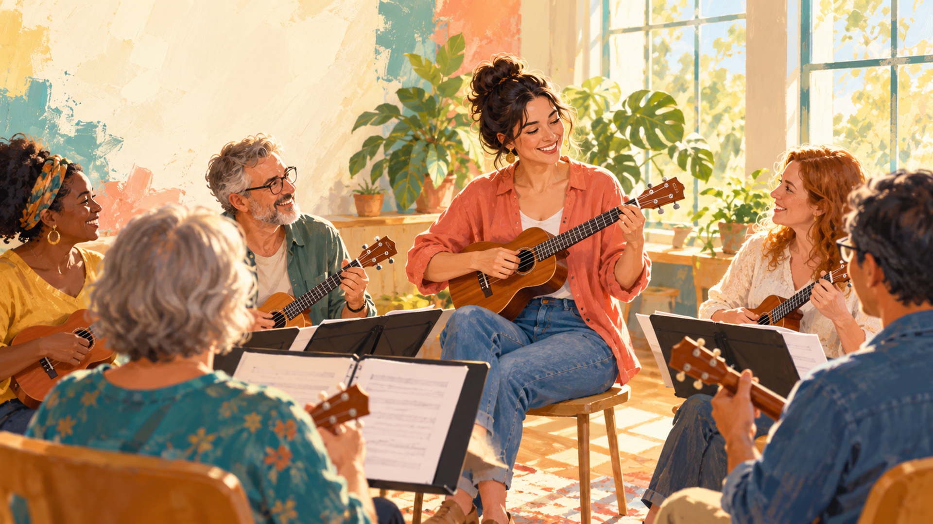 Strum Along: Ukulele for Beginners with Eva Koll at Butt-Holdsworth Memorial Library