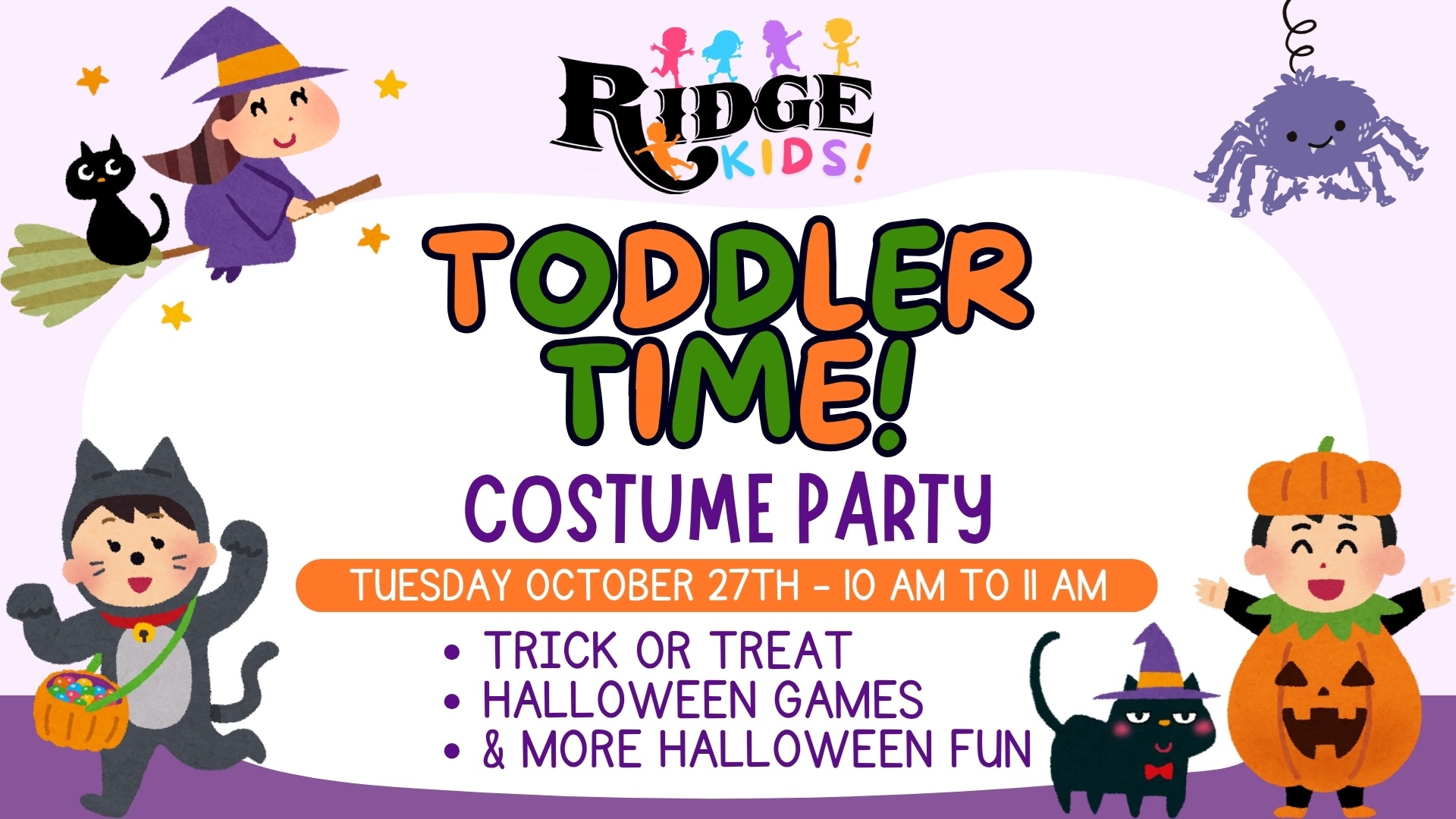 Toddler Time: Costume Party at The Ridge Marketplace