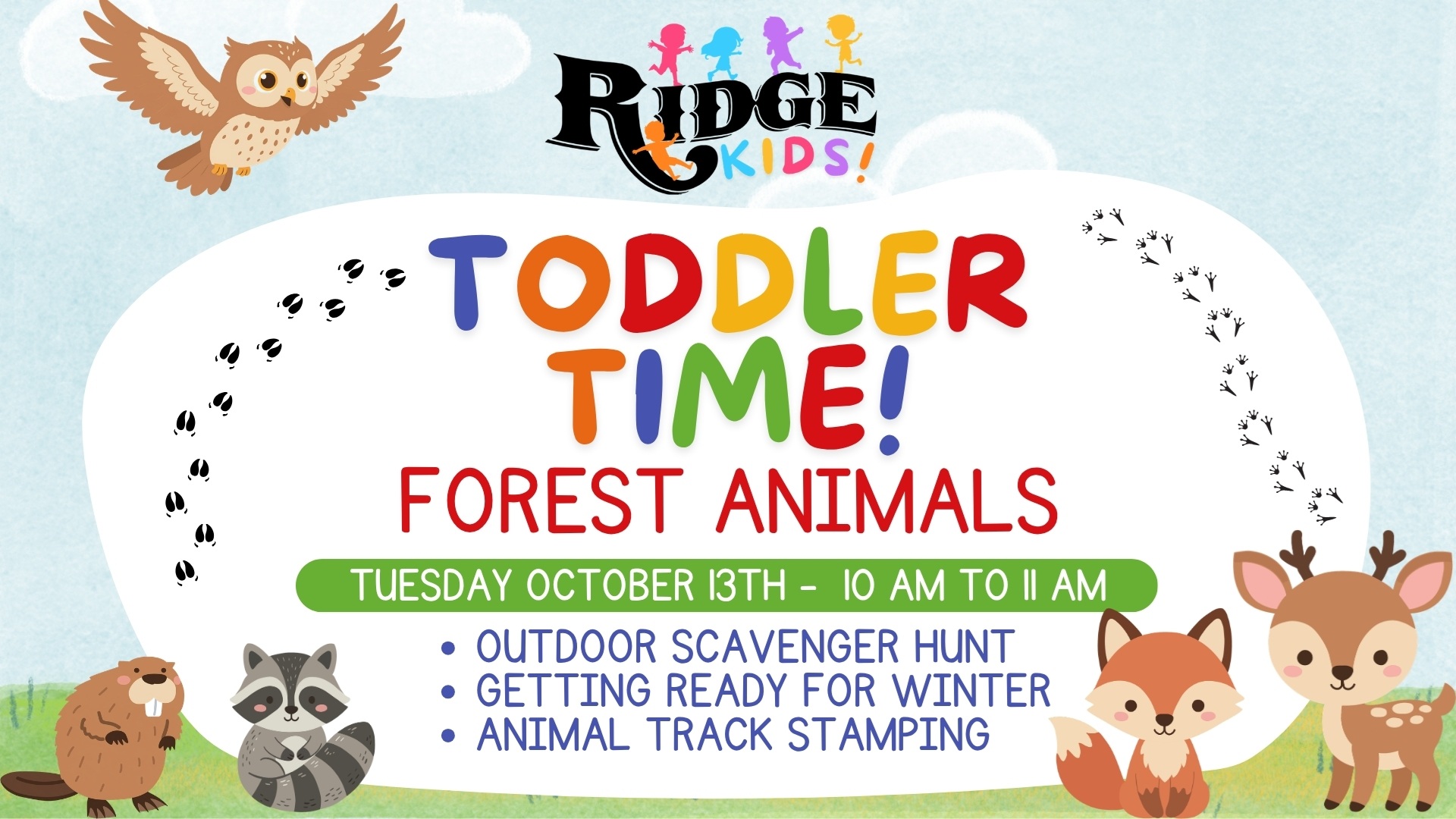 Toddler Time: Forest Animals at The Ridge Marketplace