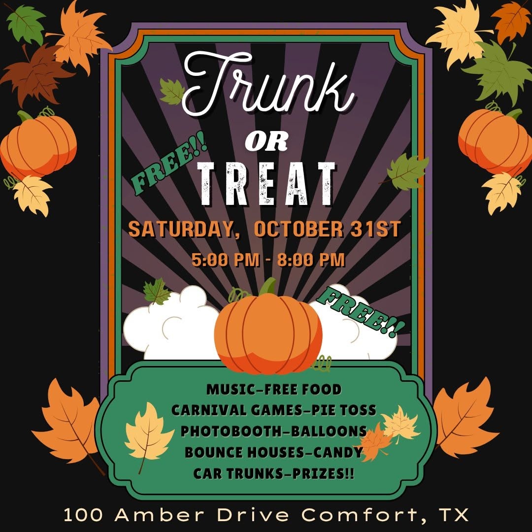 Trunk or Treat at Comfort Baptist Church